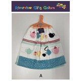 Crochet Top Hand Towel / Tea Towel - Teapots Crochet Top Hand Towel / Tea Towel - Teapots